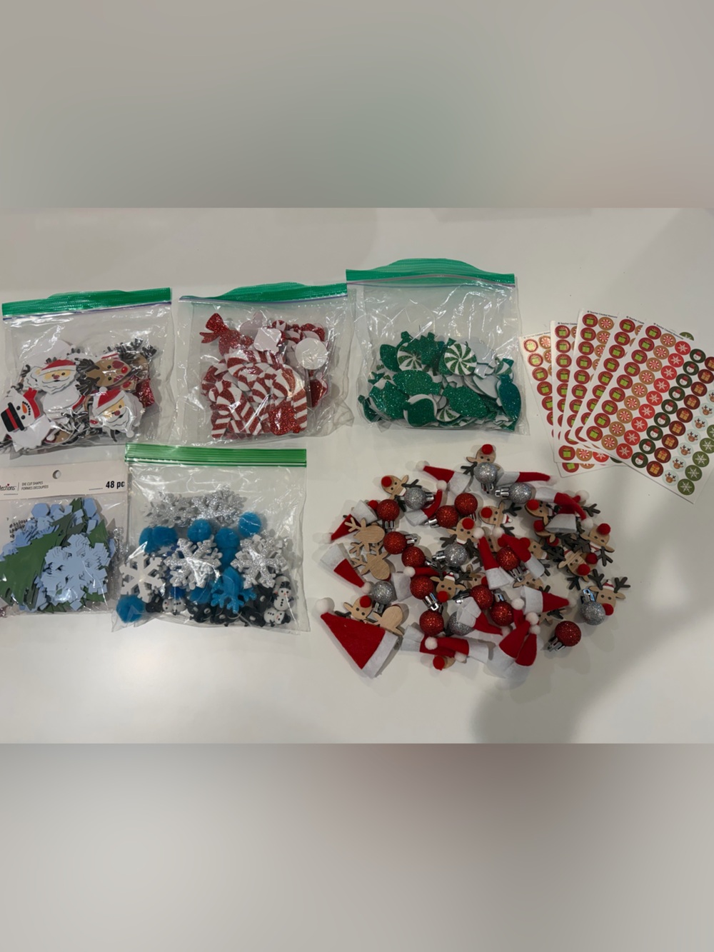 Large Bundle Christmas Holiday Stickers & sensory table for learning